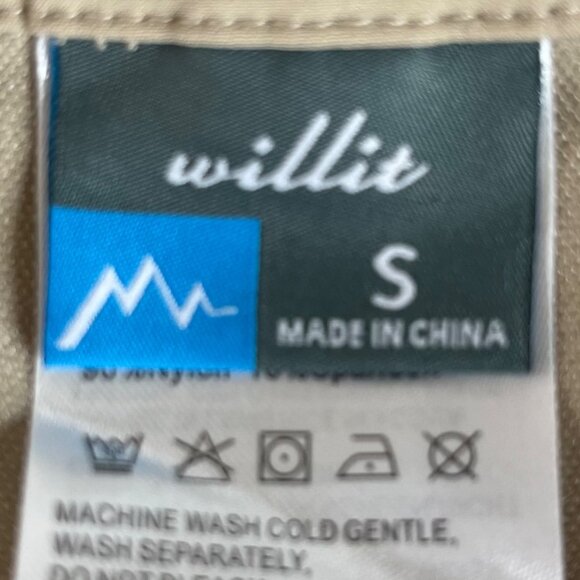 Willit Golf Hiking Shorts Womens Small Beige UPF 50 Activewear New - Picture 6 of 11